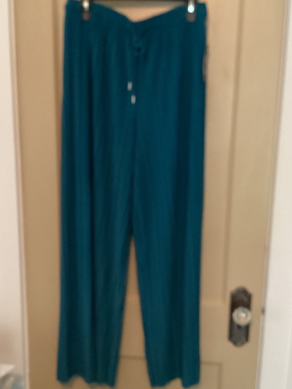Teal Wide-Leg Women's Pants - by Lock & Love. Comfortable Everyday Lounge Style